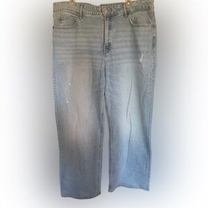 Old Navy Light Blue Sky Hi Wide Leg Jeans